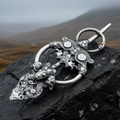 Viking Wolf Celtic Brooch - Handmade in Scotland