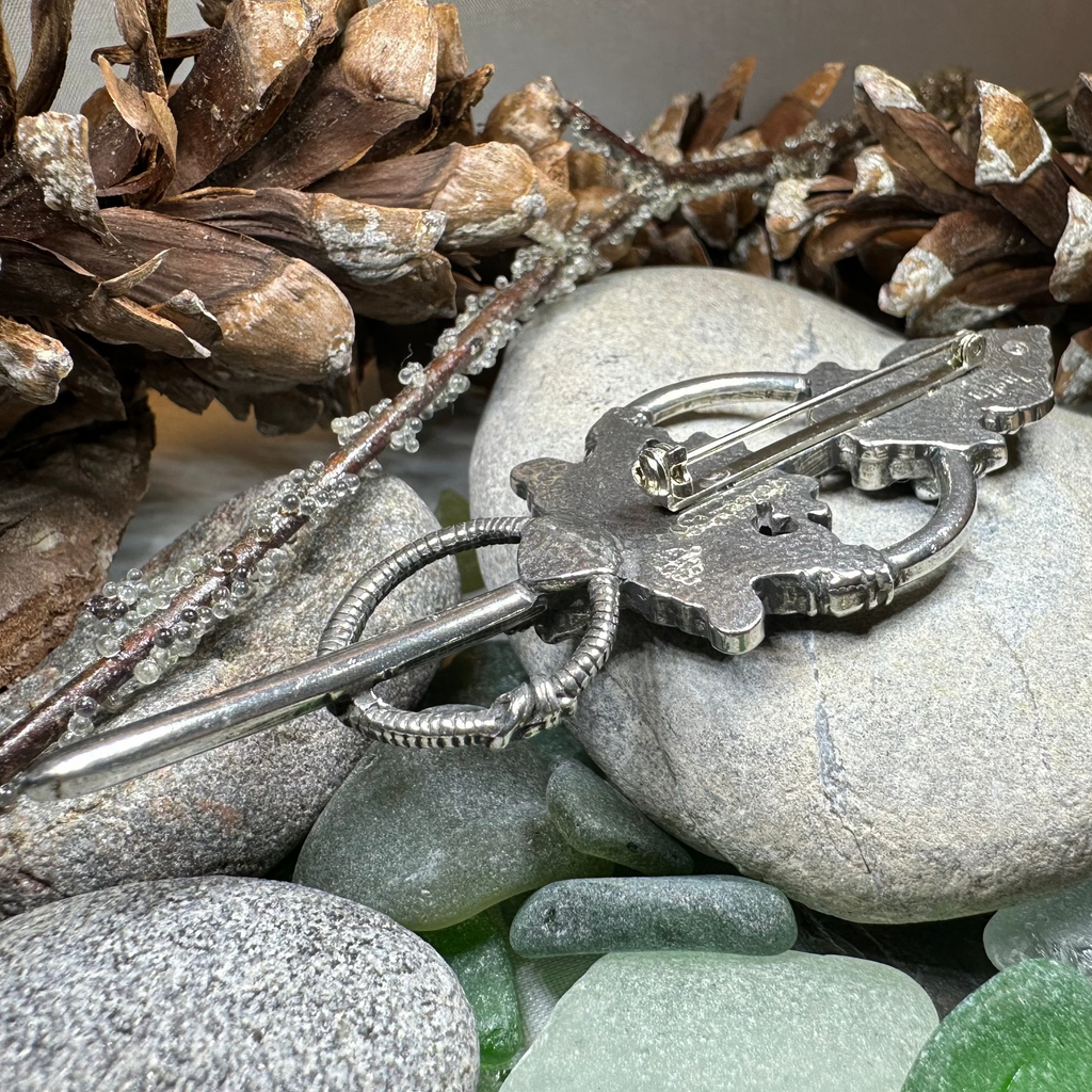 Viking Wolf Celtic Brooch - Handmade in Scotland