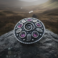 Nightfall Celtic Knot Brooch - Handmade in Scotland