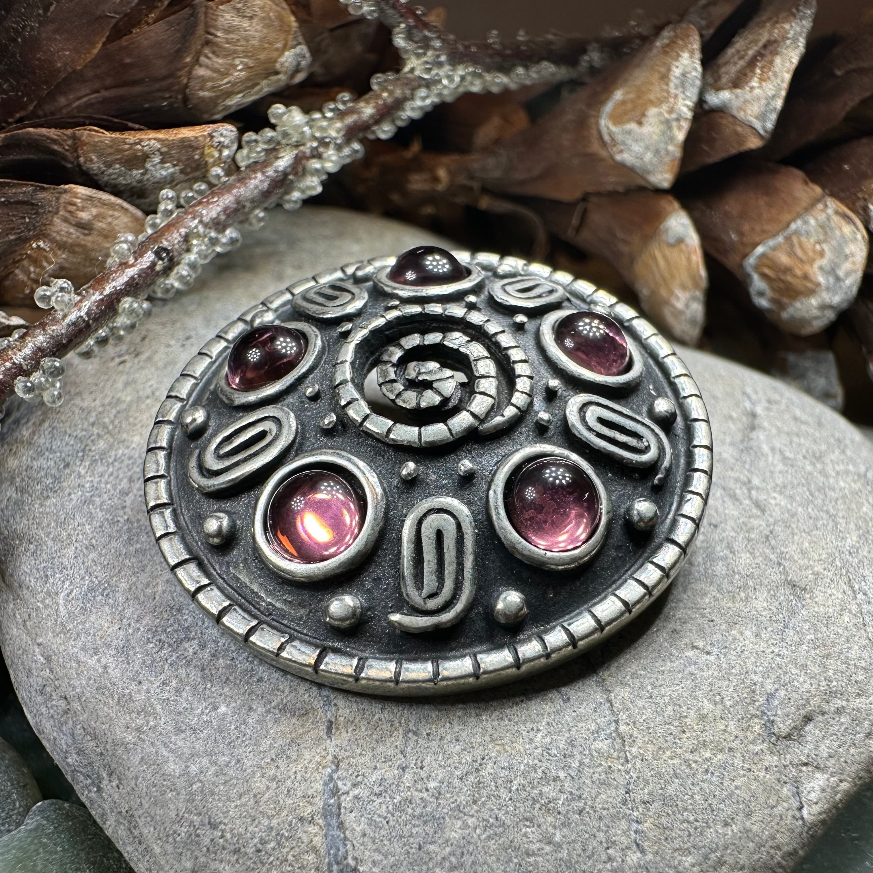 Nightfall Celtic Knot Brooch - Handmade in Scotland