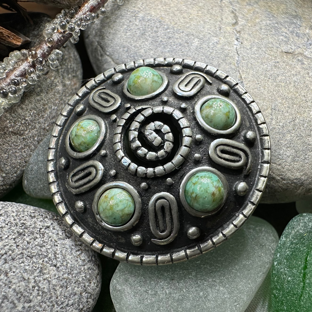 Nightfall Celtic Knot Brooch - Handmade in Scotland