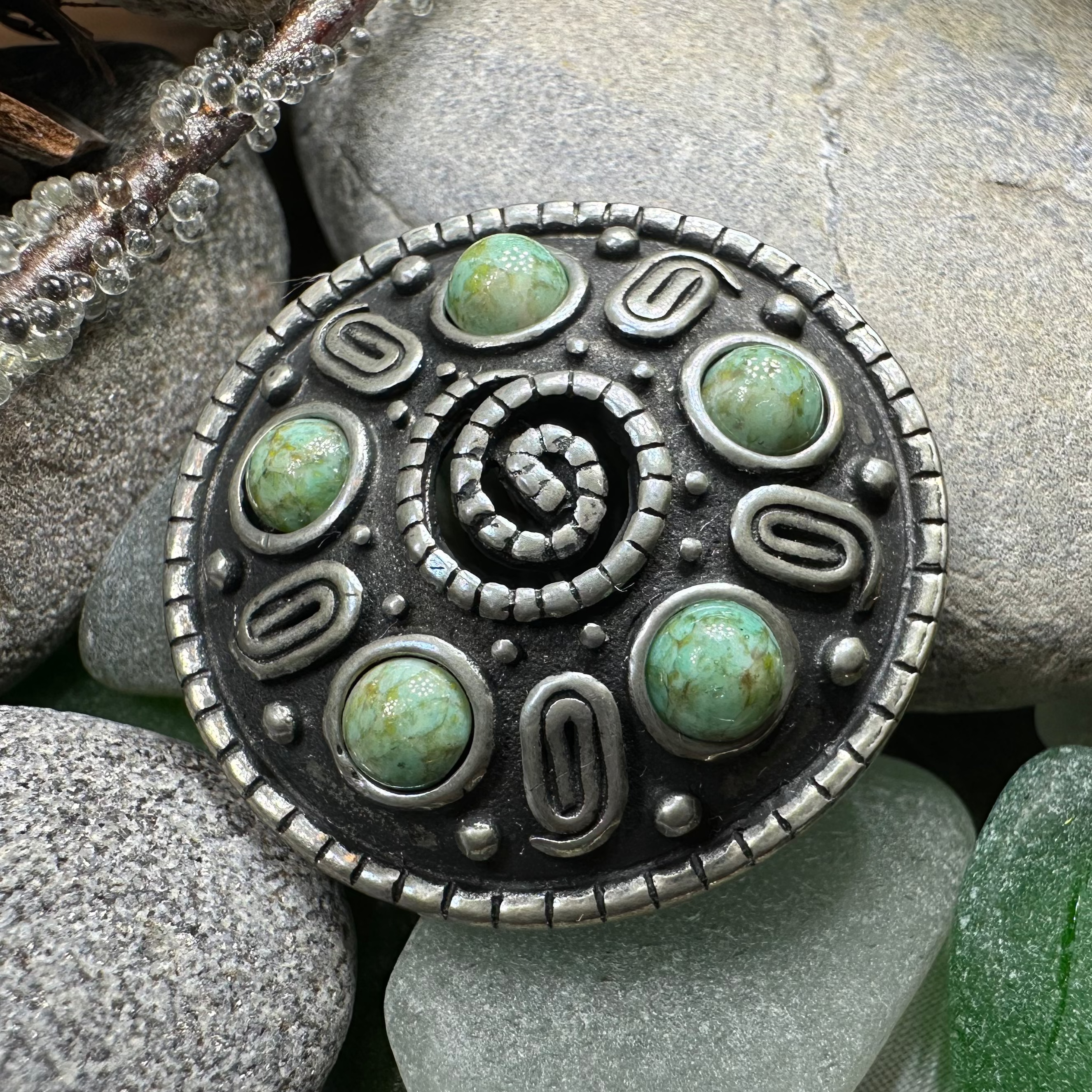 Nightfall Celtic Knot Brooch - Handmade in Scotland