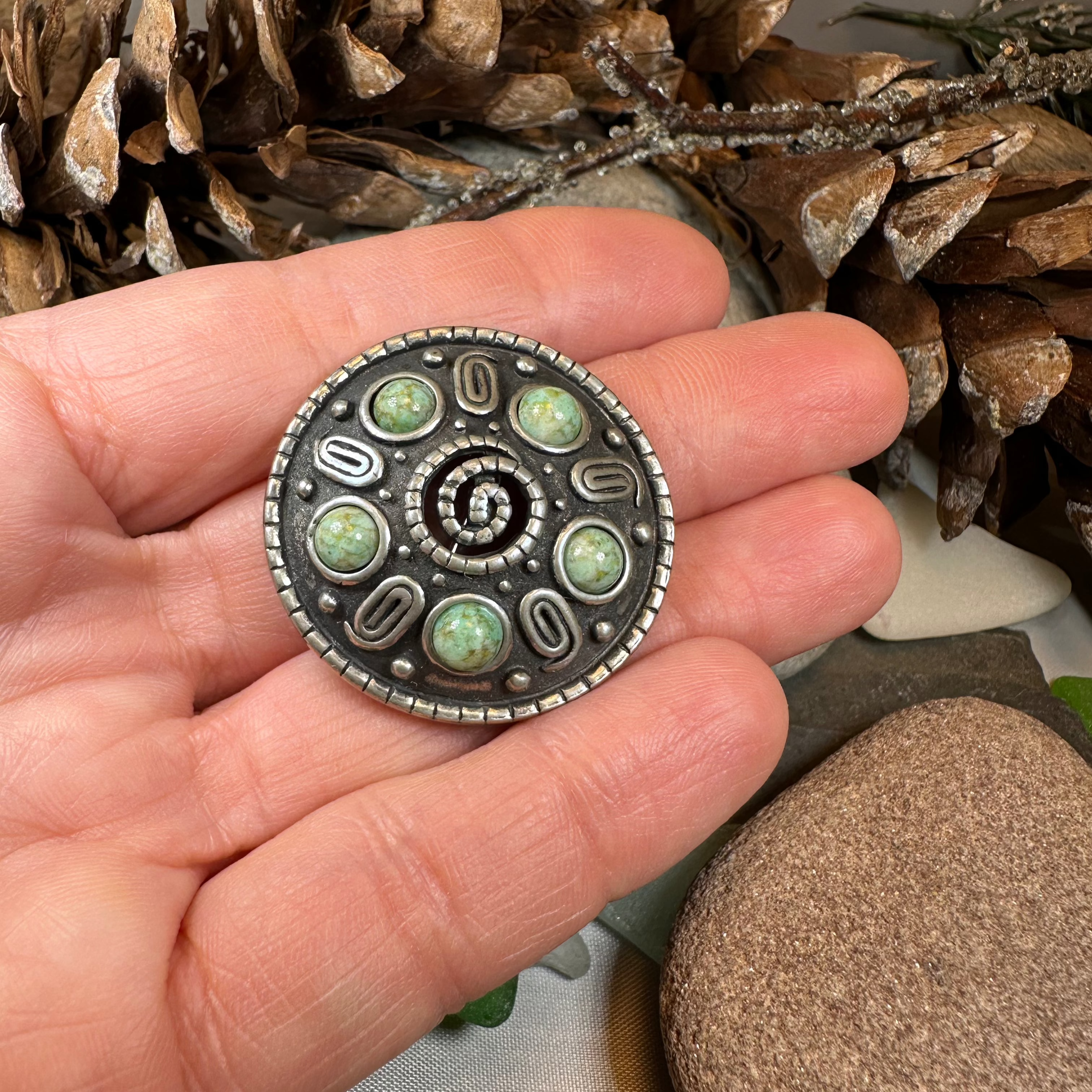 Nightfall Celtic Knot Brooch - Handmade in Scotland