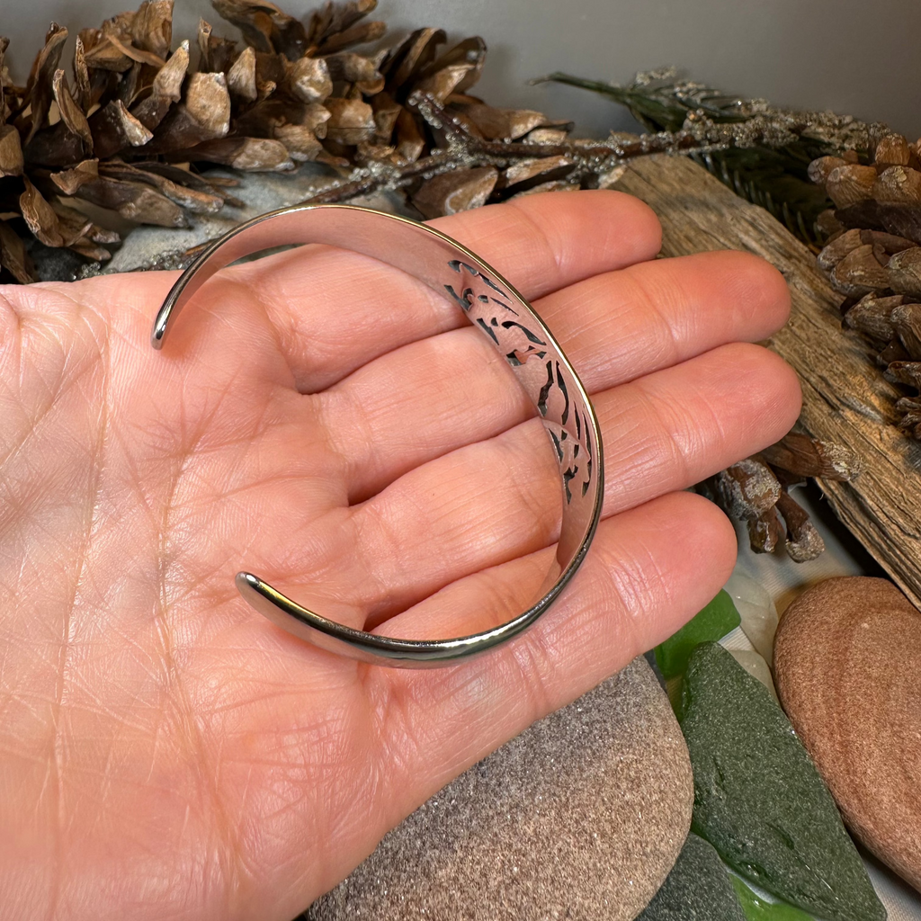 Triple Thistle Cuff Bracelet