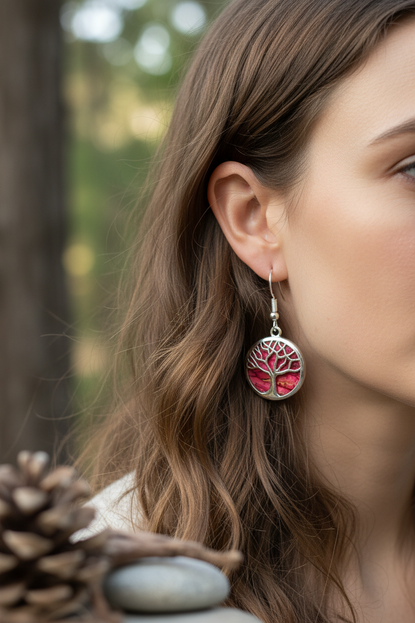 Heathergems Tree of Life Earrings from Scotland