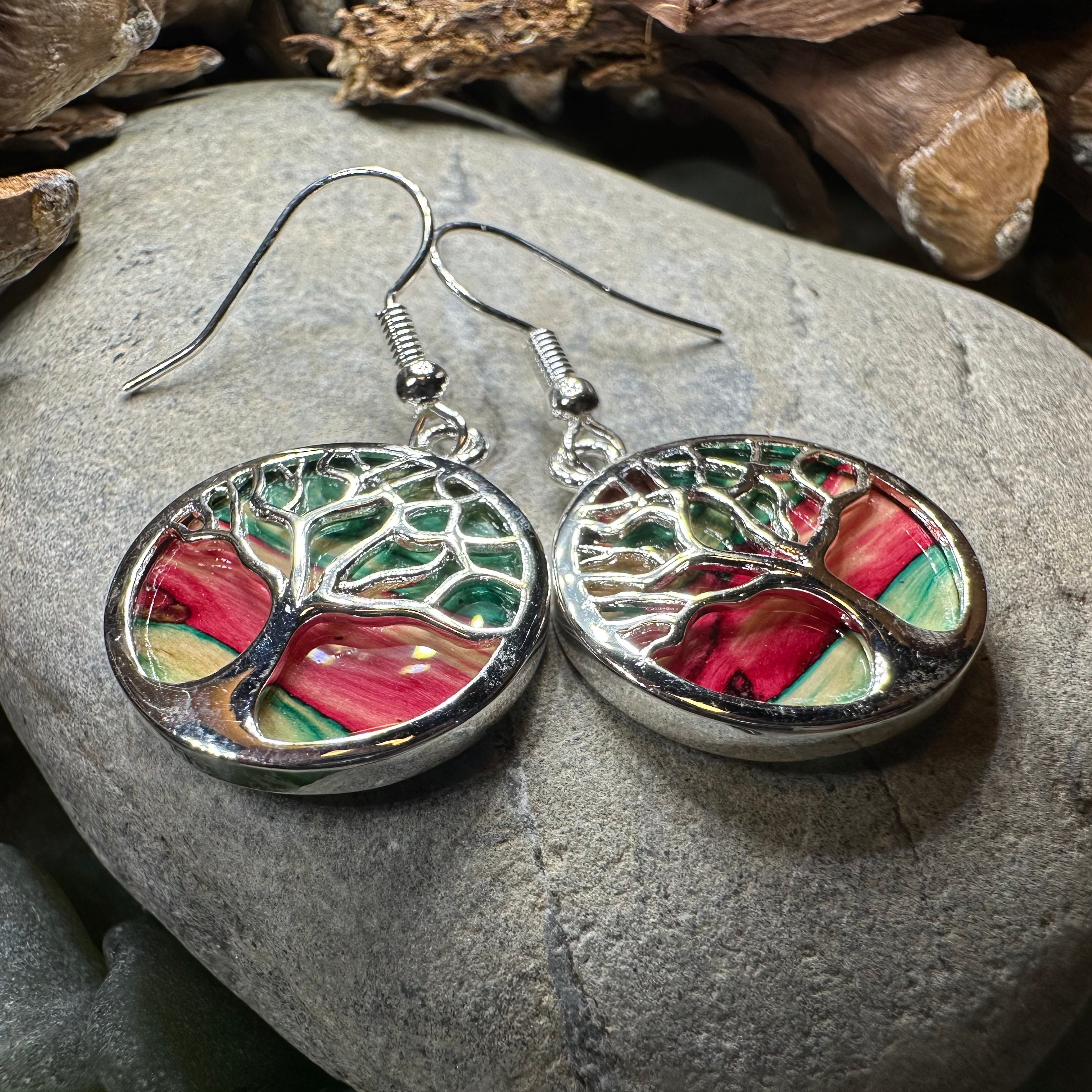 Heathergems Tree of Life Earrings from Scotland