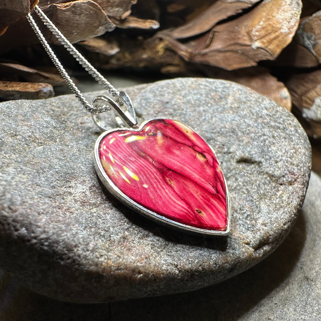 Scottish Heathergems Heart Necklace - Handmade in Scotland
