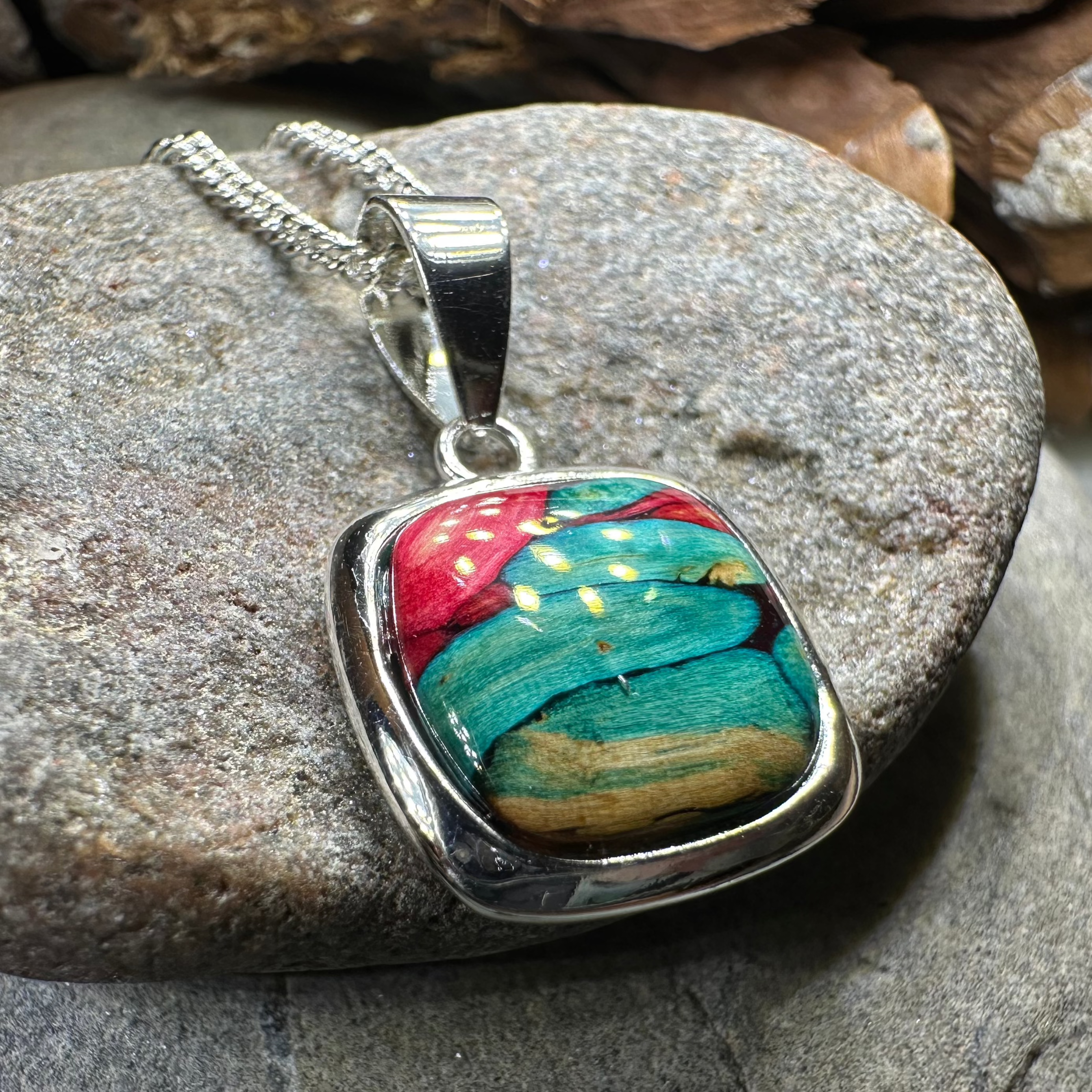 Mira Heathergems Celtic Necklace - Handmade in Scotland