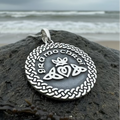 Irish Gaelic Gra Mo Chroi Necklace in Sterling Silver