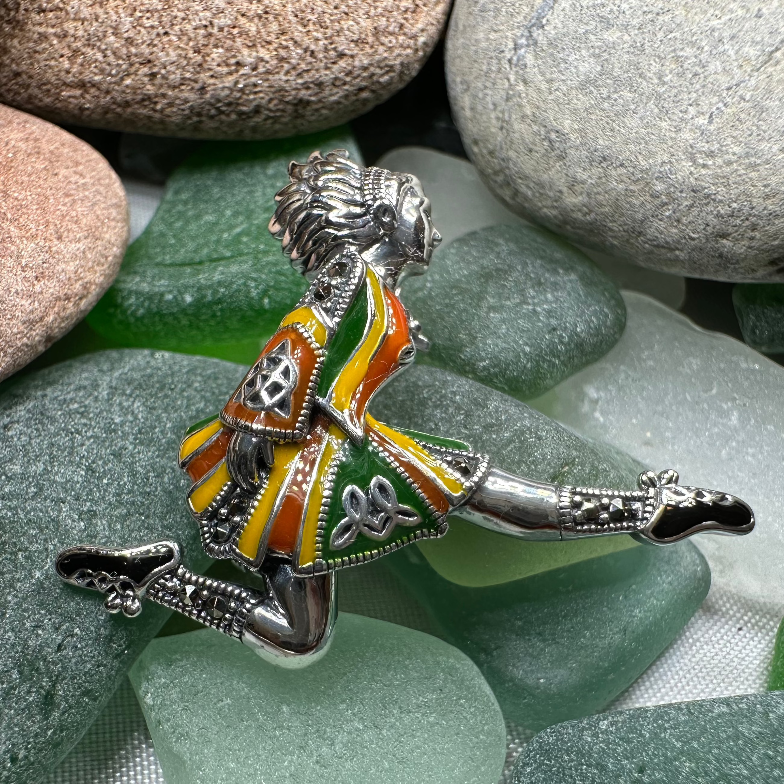 Traditional Irish Dancer Brooch for Women