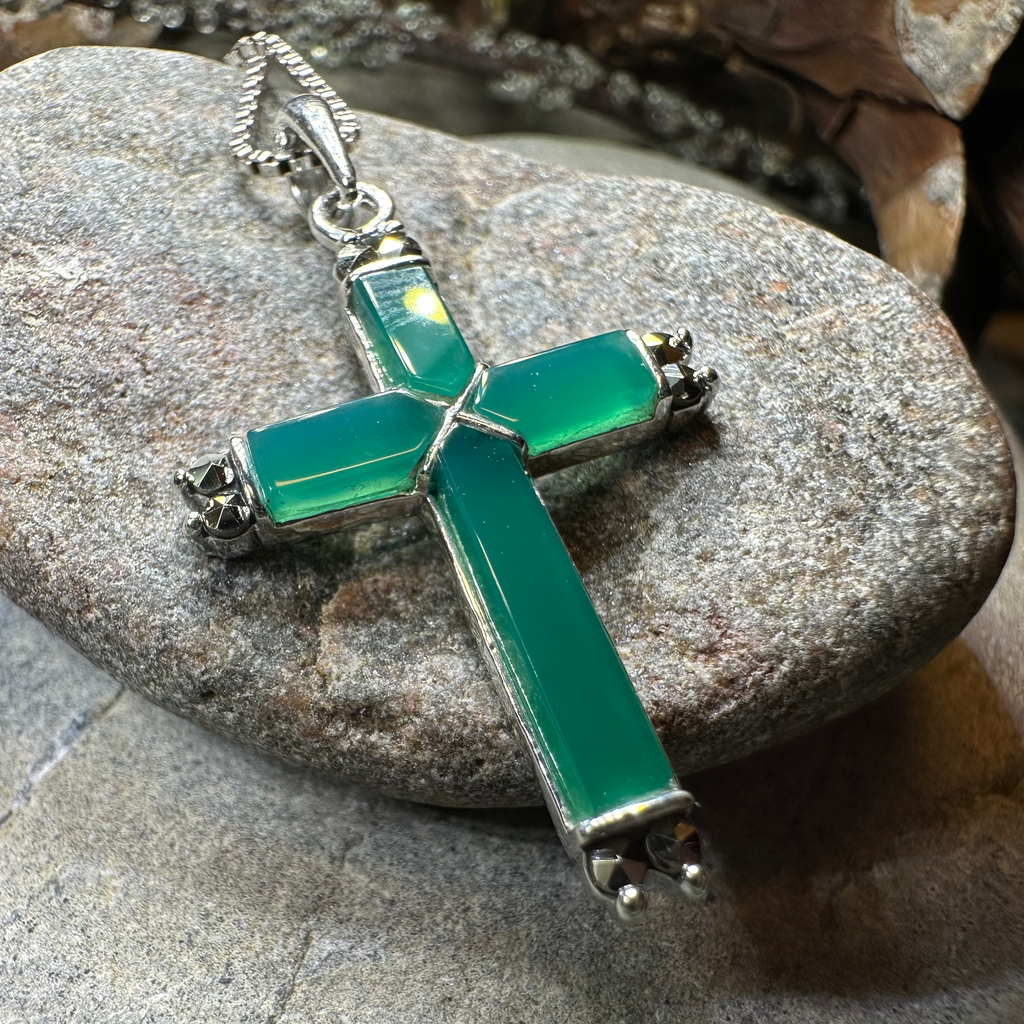 Marcasite Celtic Cross Necklace