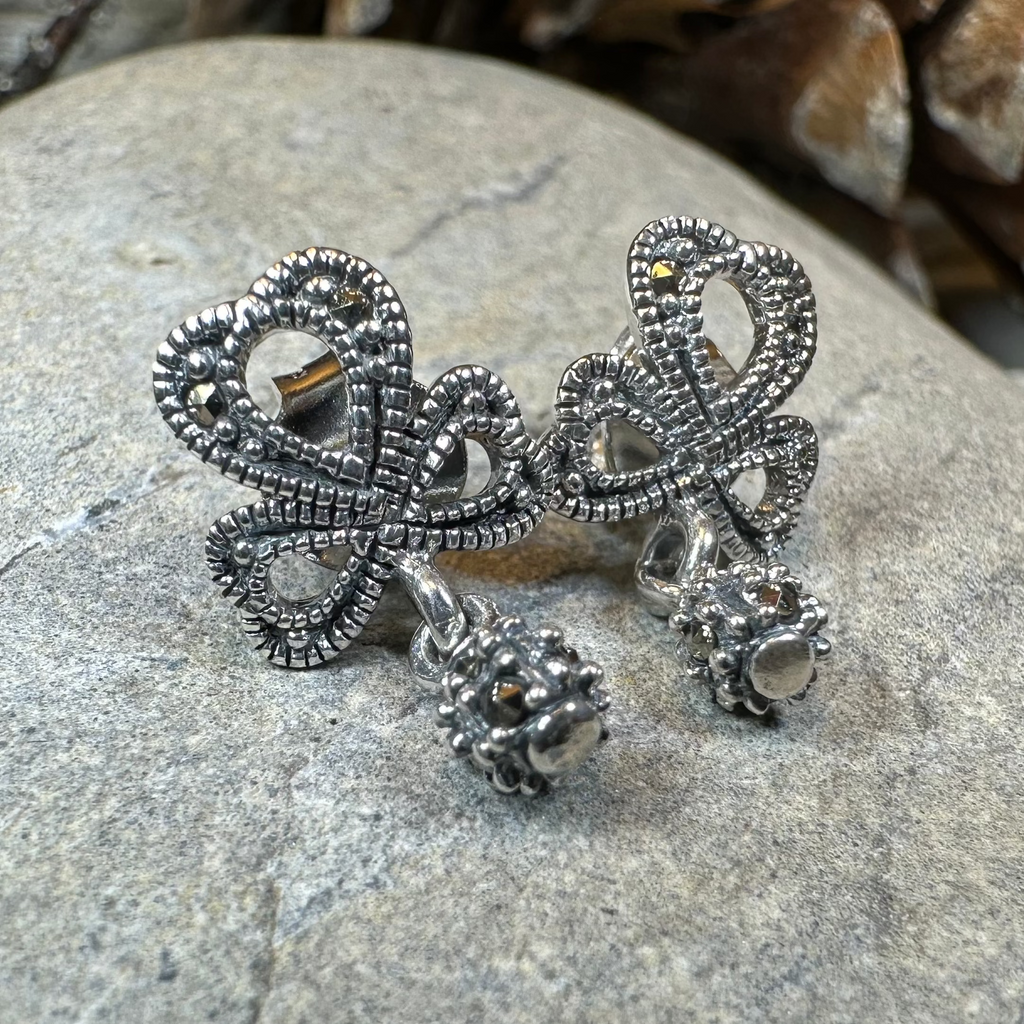 Connemara Shamrock Post Earrings for Women