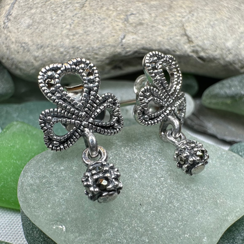 Connemara Shamrock Post Earrings for Women