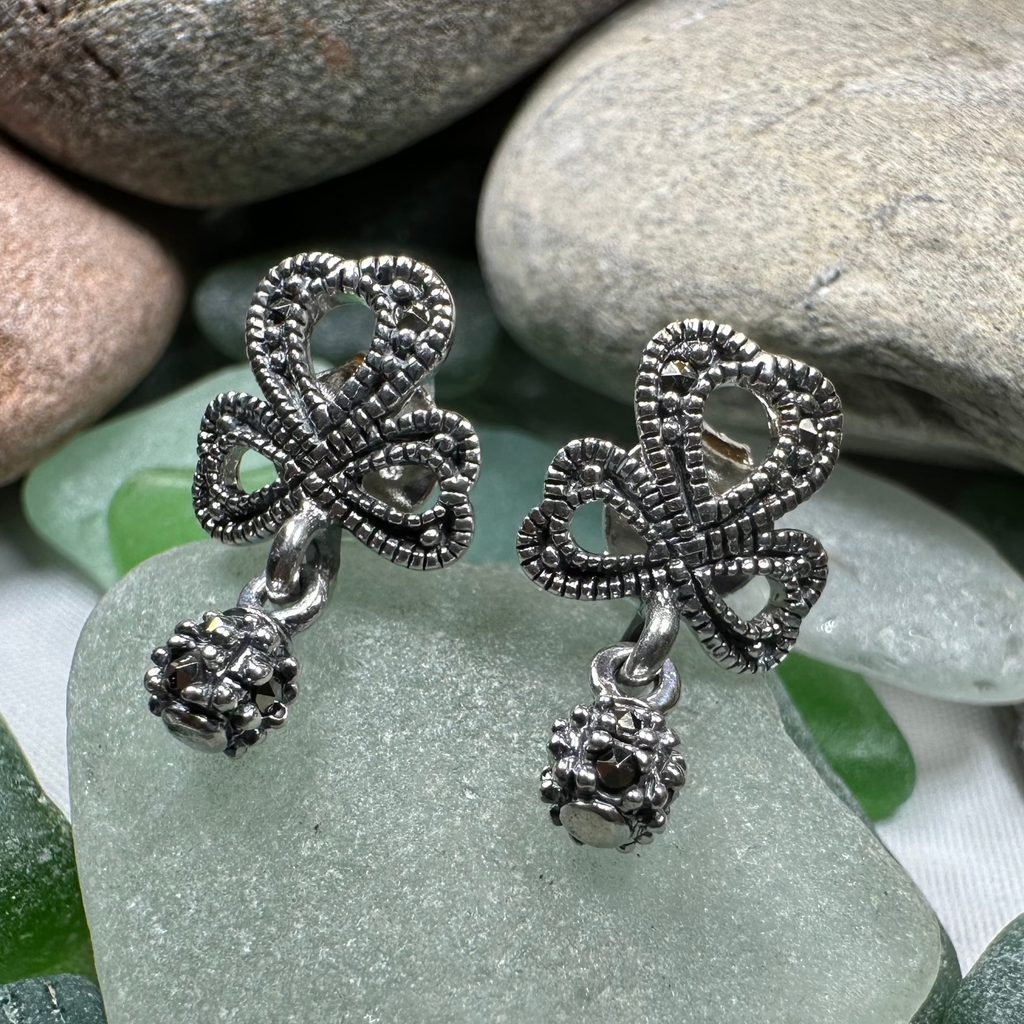 Connemara Shamrock Post Earrings for Women