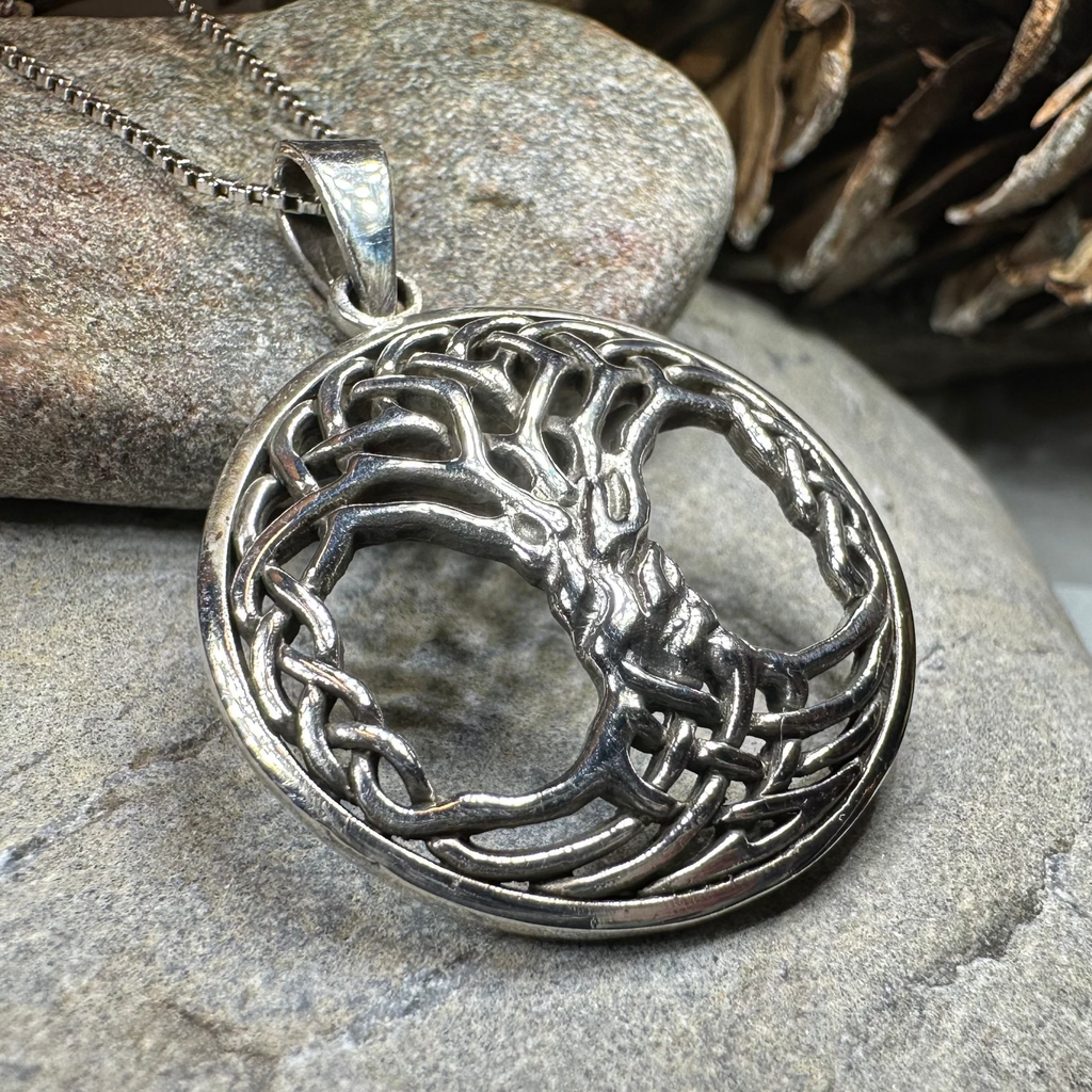 Aubrey Tree of Life Necklace in Sterling Silver