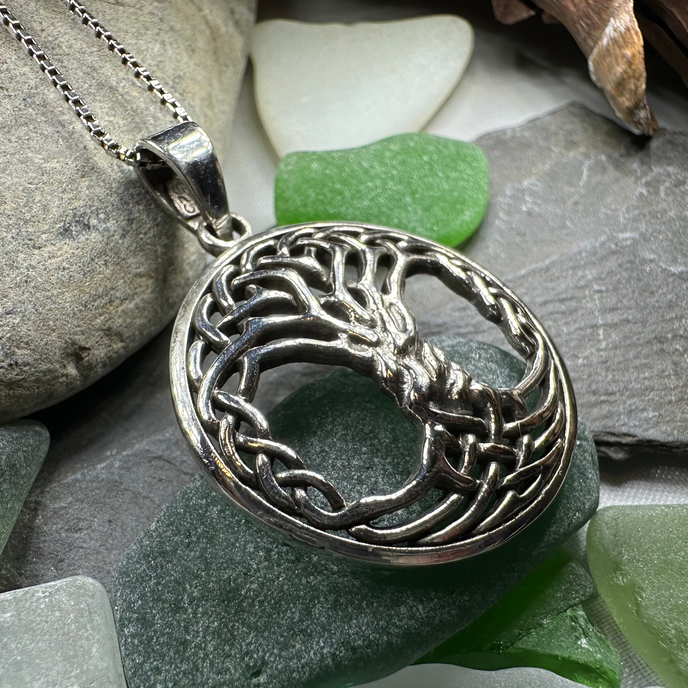 Aubrey Tree of Life Necklace in Sterling Silver