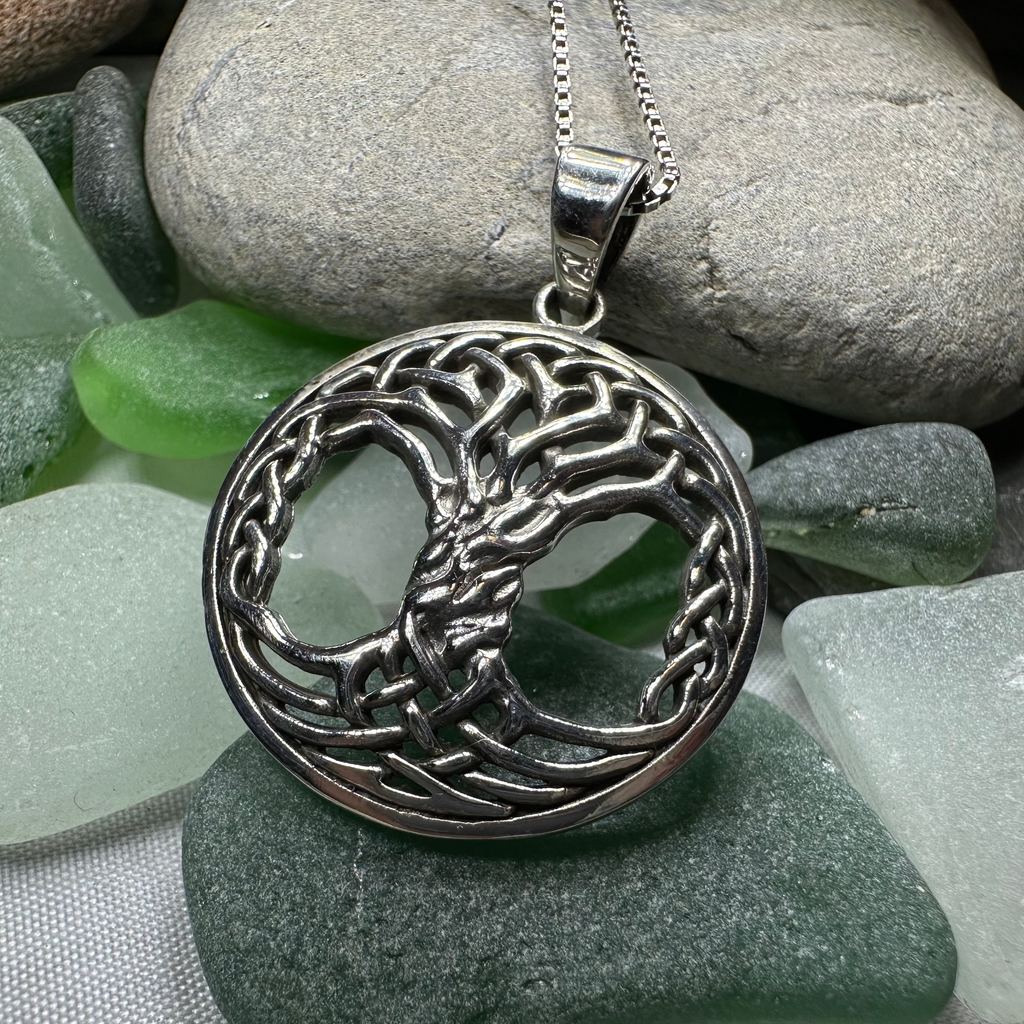 Aubrey Tree of Life Necklace in Sterling Silver