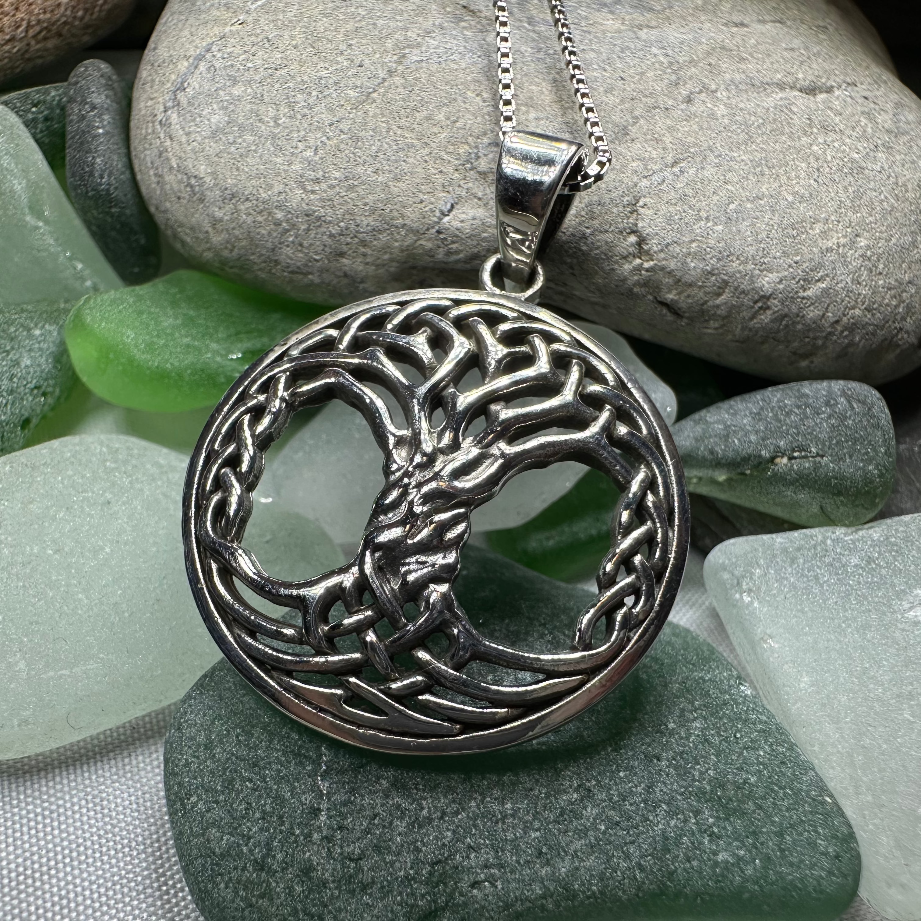 Aubrey Tree of Life Necklace in Sterling Silver
