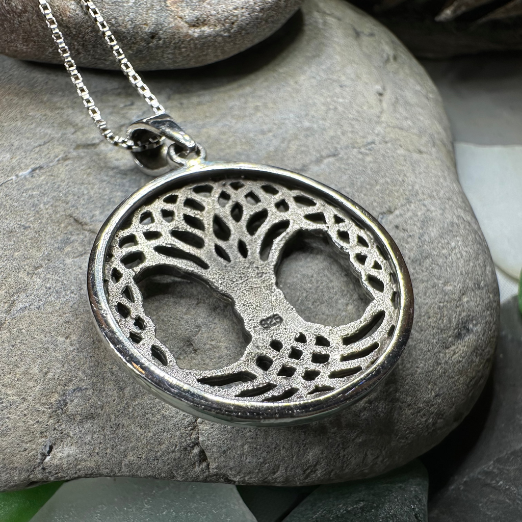 Aubrey Tree of Life Necklace in Sterling Silver