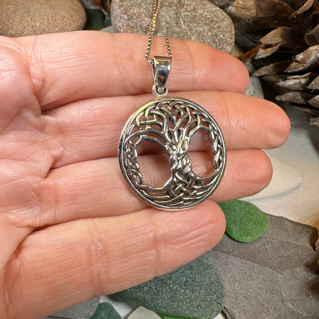 Aubrey Tree of Life Necklace in Sterling Silver