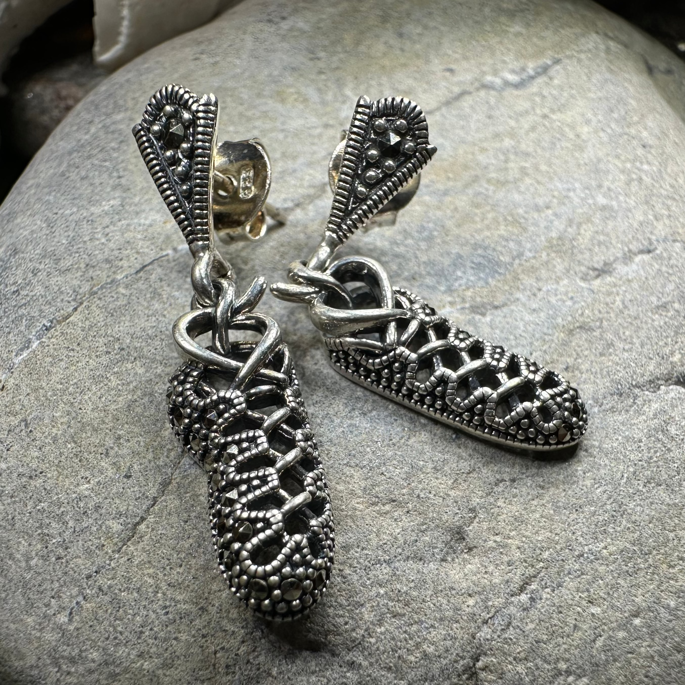 Marcasite Ghillies Irish Dance Earrings