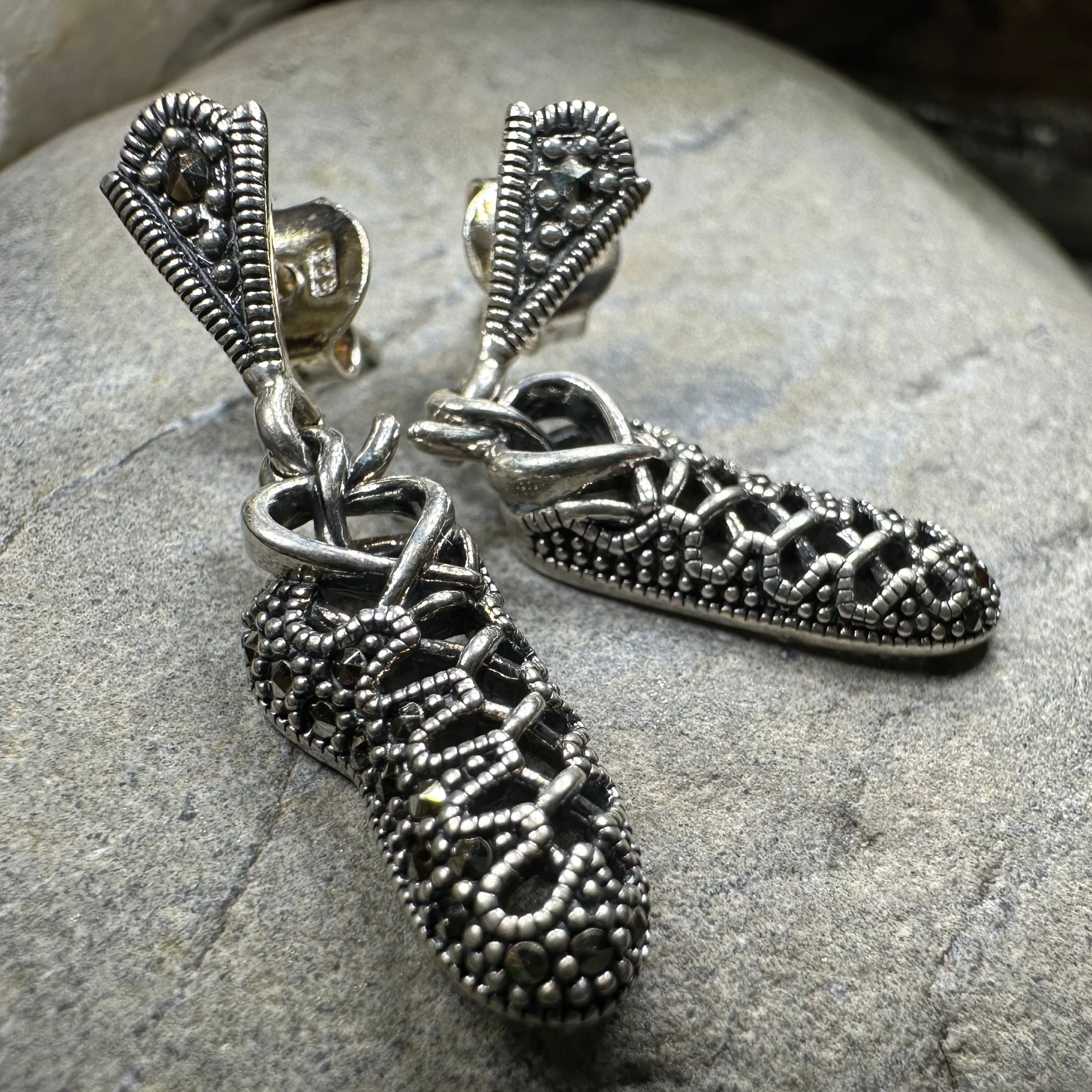 Marcasite Ghillies Irish Dance Earrings