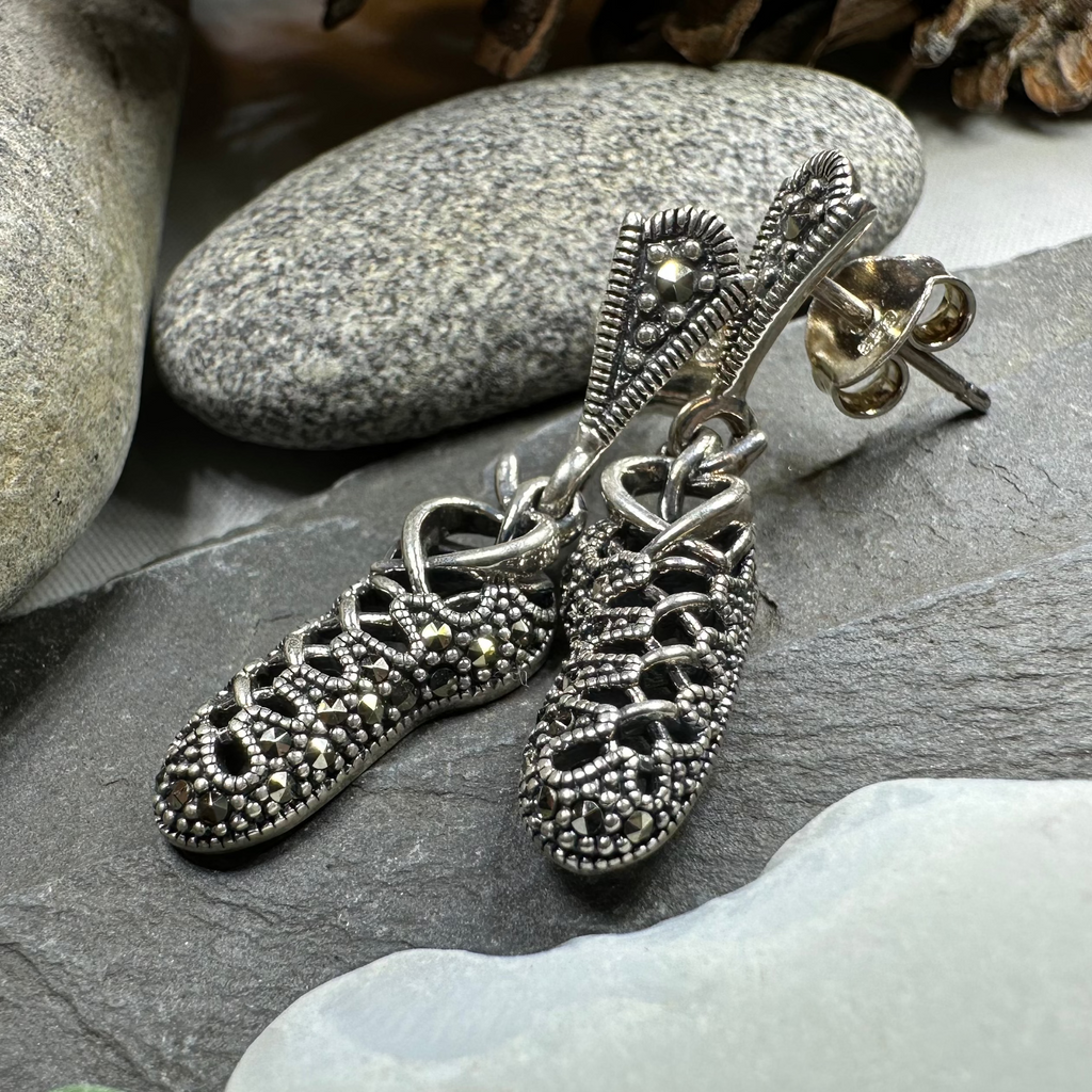 Marcasite Ghillies Irish Dance Earrings