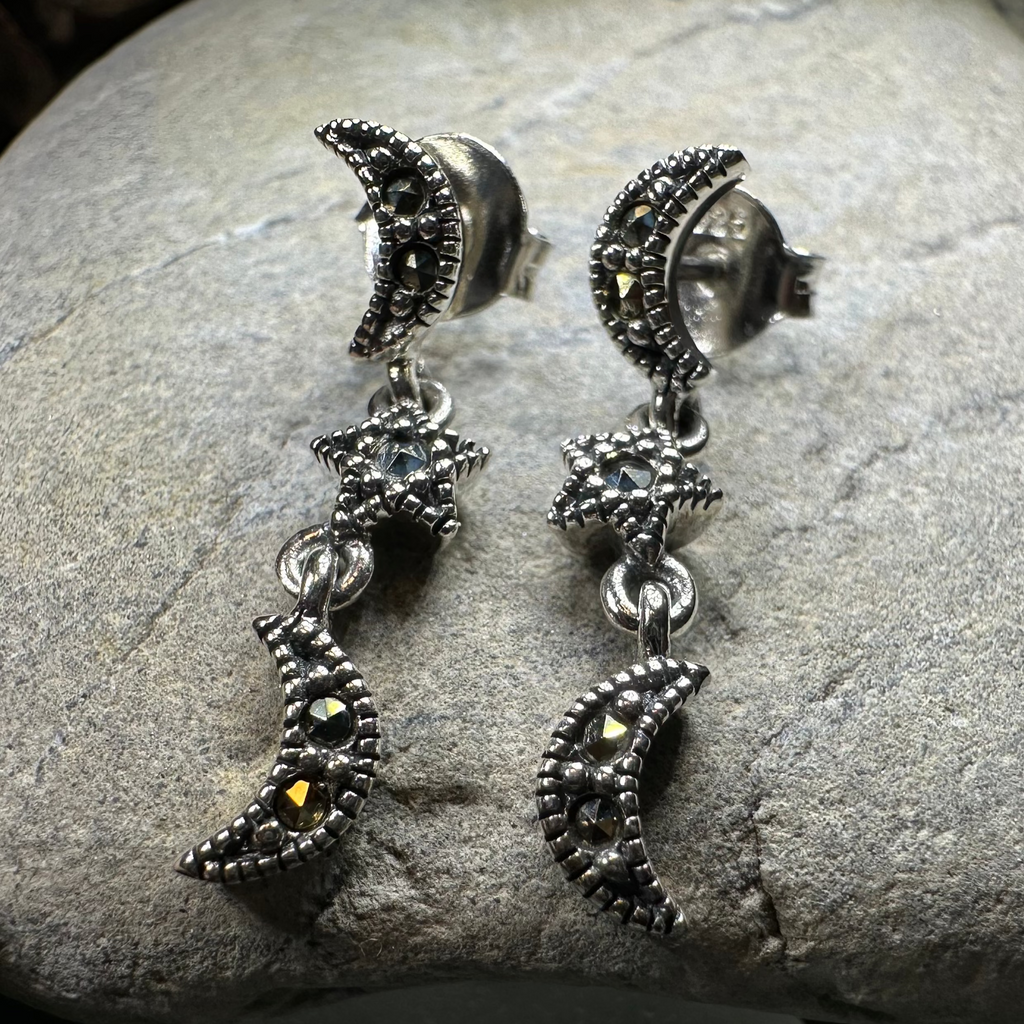 Magical Skies Moon & Stars Stud Earrings