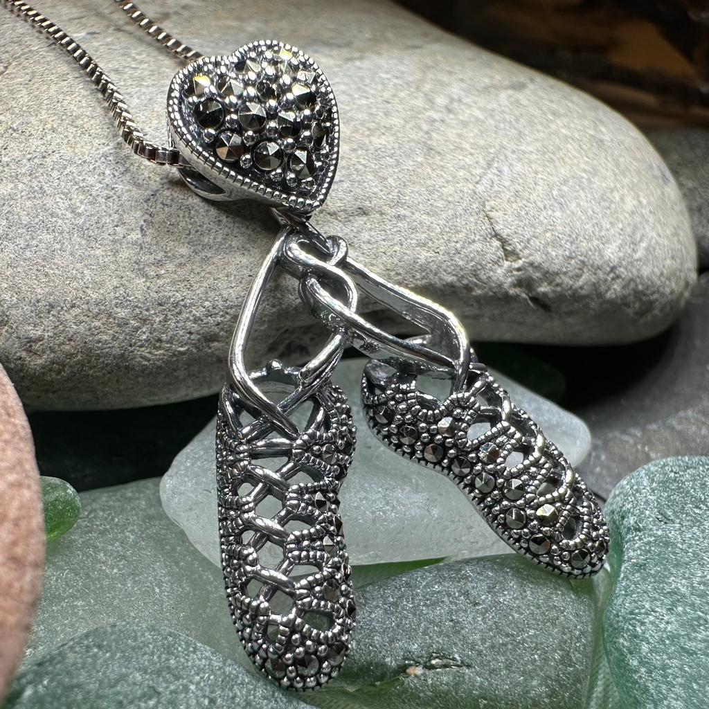 Marcasite Ghillies Irish Dance Necklace