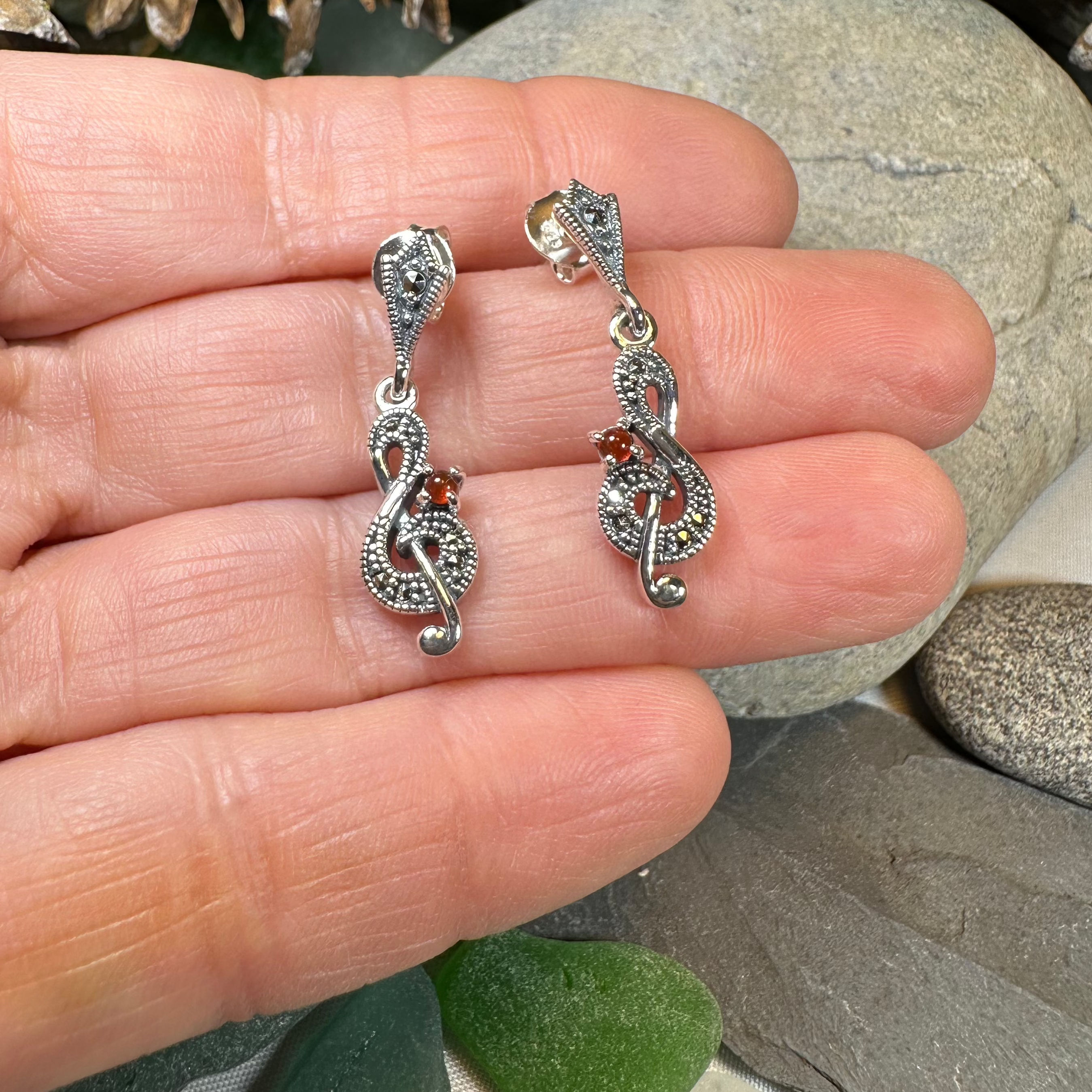 Rhapsody Music Note Earrings