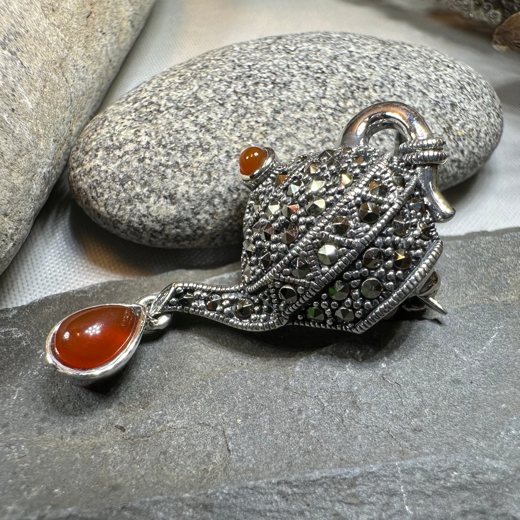 Spot of Tea Teapot Brooch