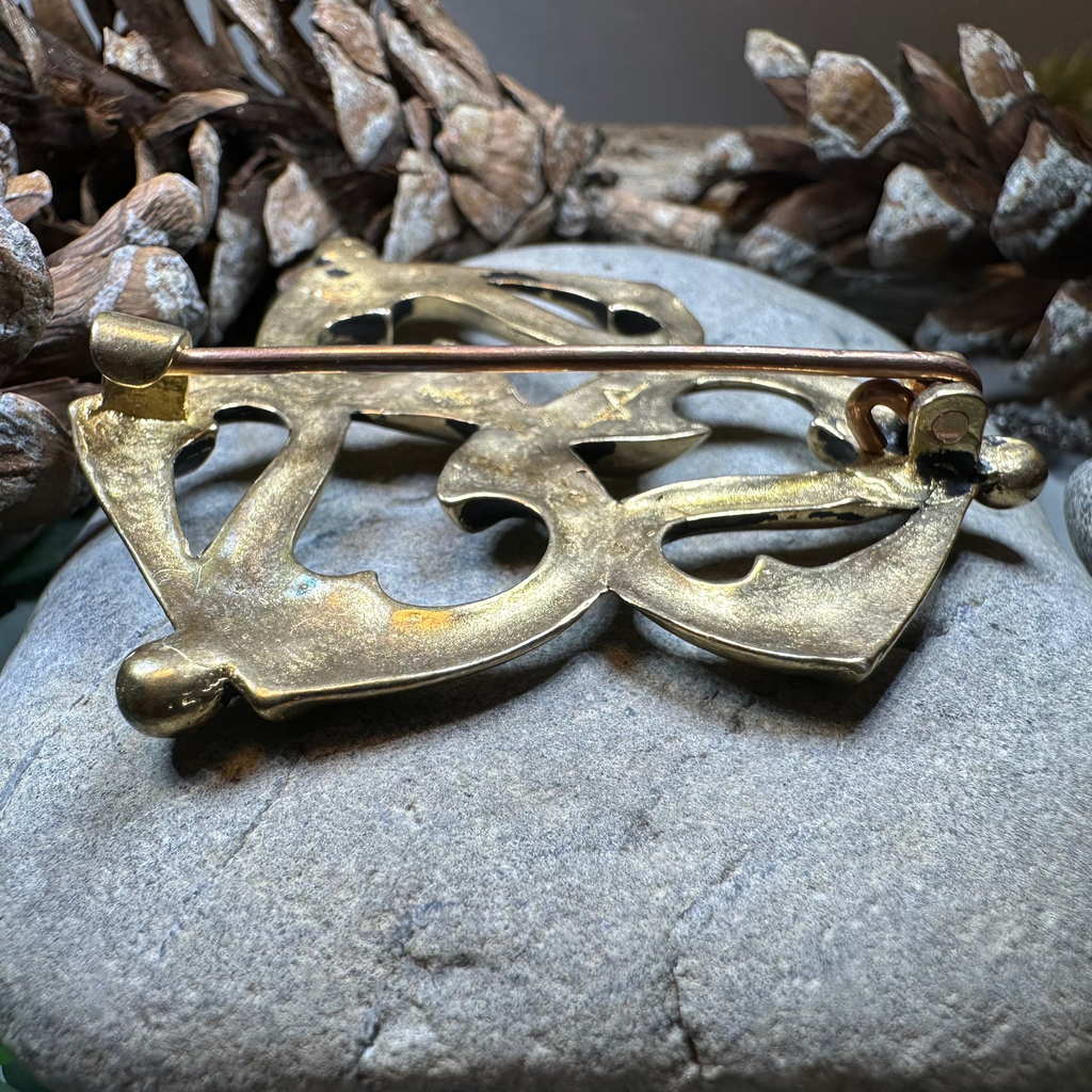 Bronze Roman Triquetra Brooch - Bronze Historical Reproduction Pin