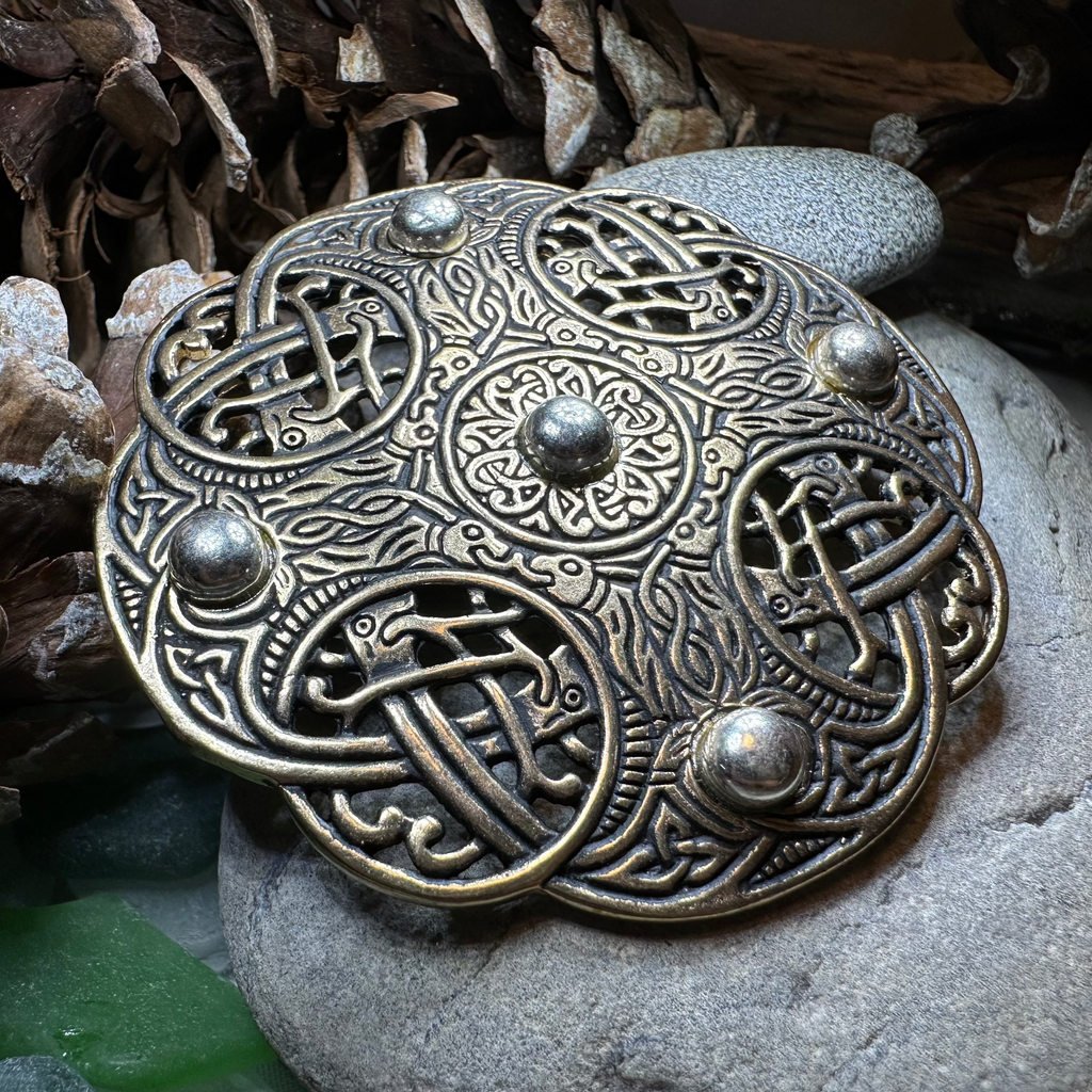 Anglo Saxon Galloway Brooch - Bronze Historical Reproduction Pin