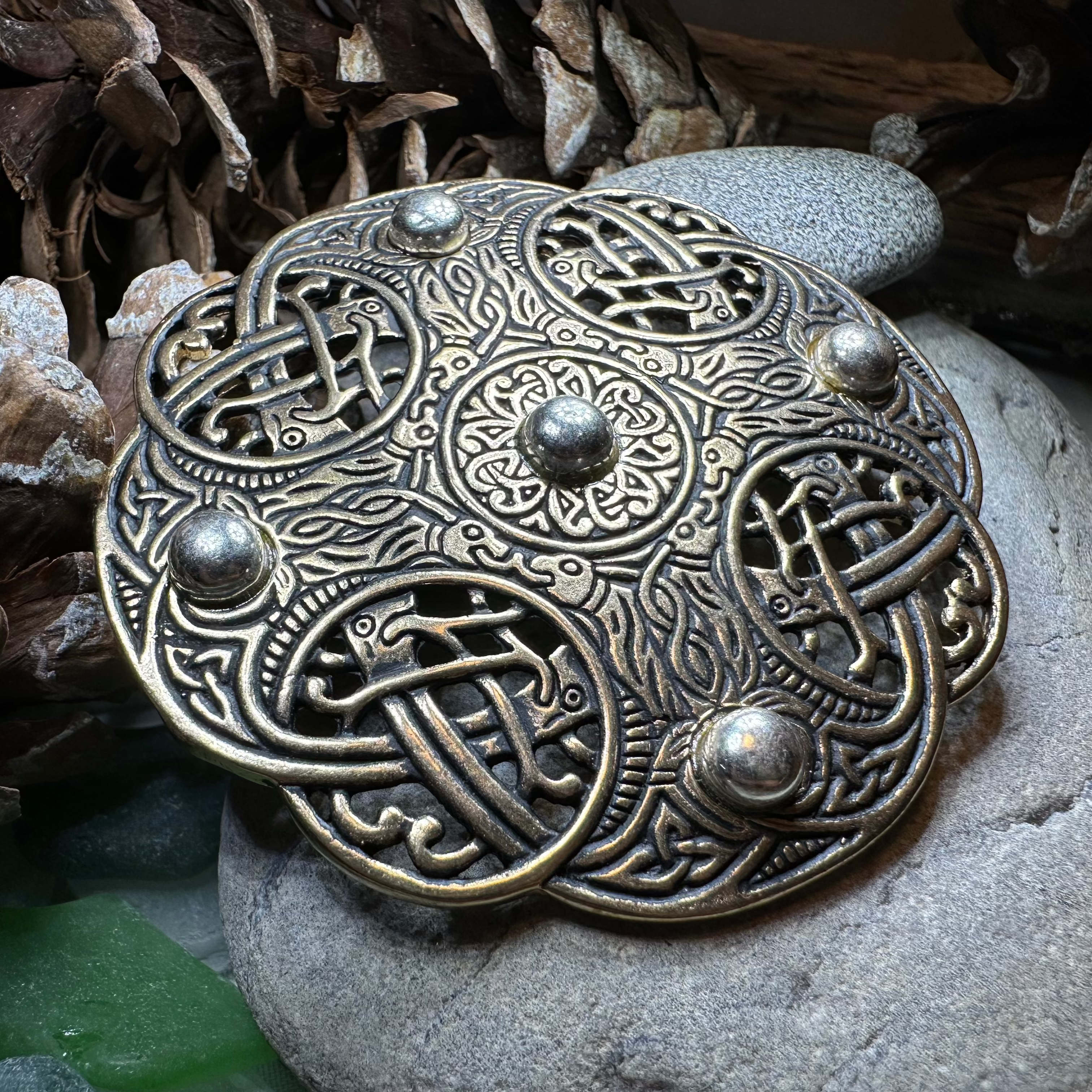 Anglo Saxon Galloway Brooch - Bronze Historical Reproduction Pin