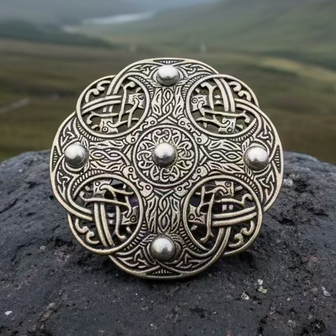 Anglo Saxon Galloway Brooch - Bronze Historical Reproduction Pin