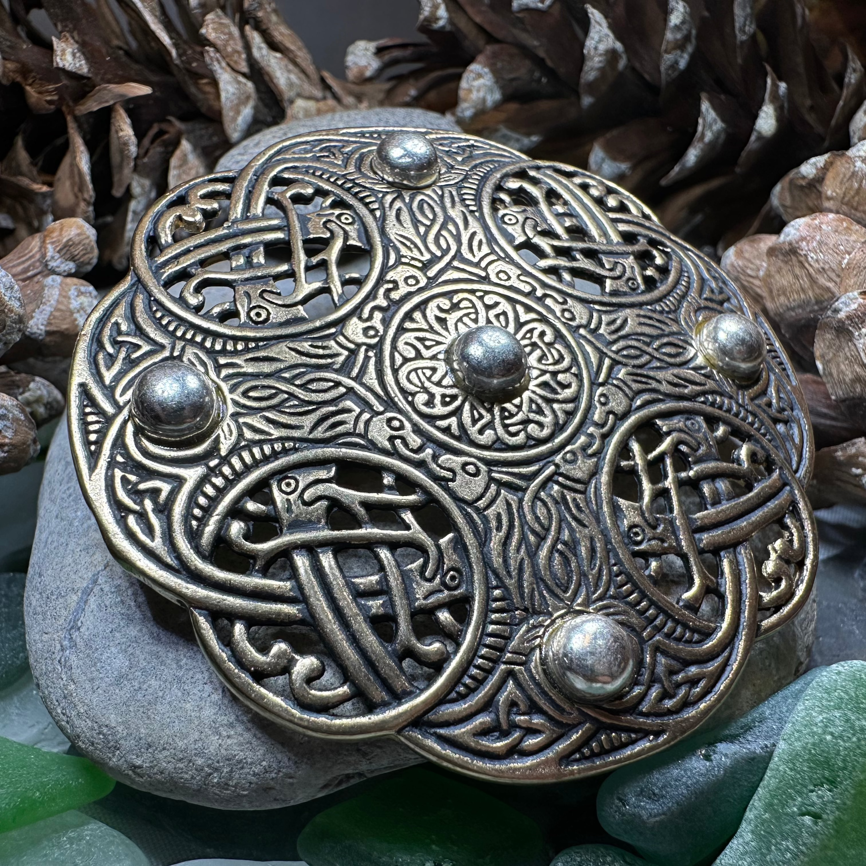 Anglo Saxon Galloway Brooch - Bronze Historical Reproduction Pin