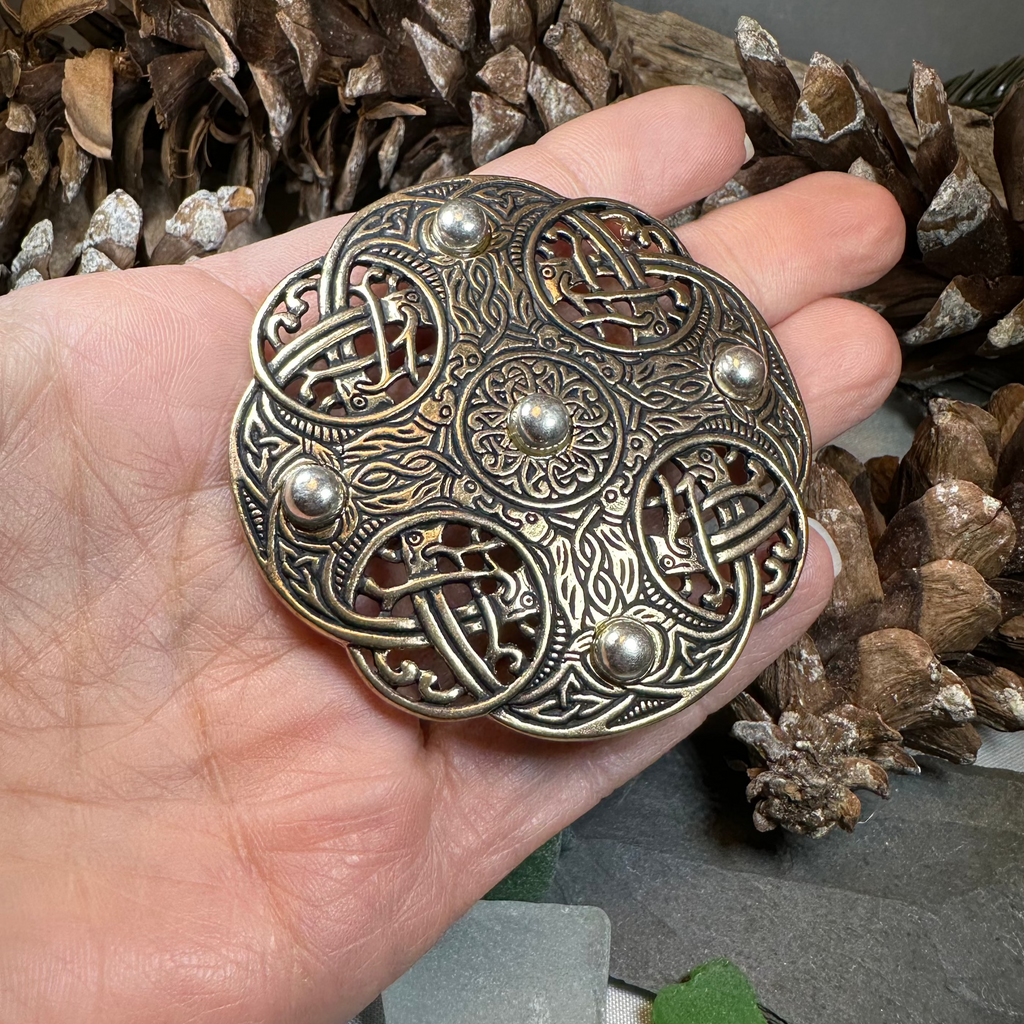 Anglo Saxon Galloway Brooch - Bronze Historical Reproduction Pin