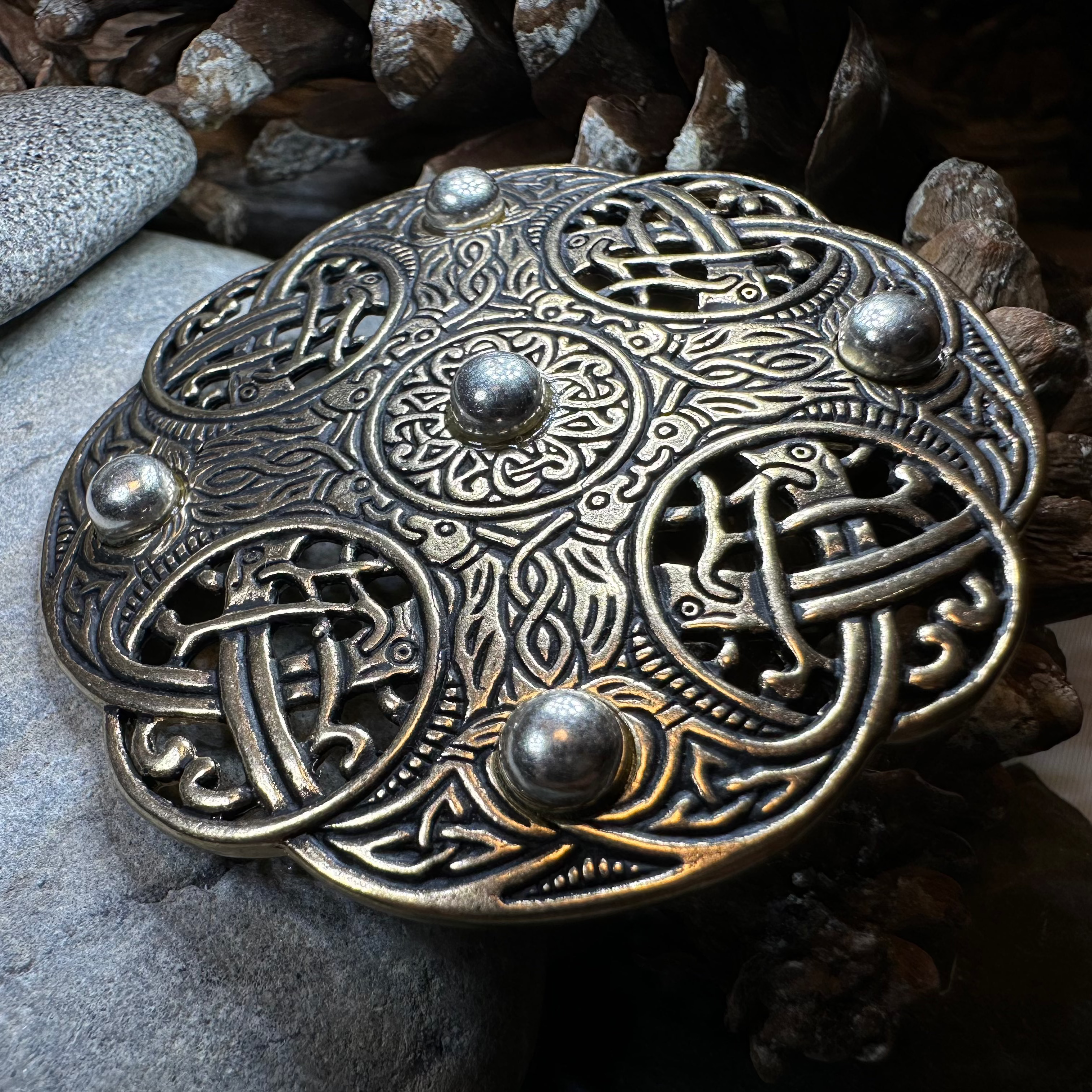 Anglo Saxon Galloway Brooch - Bronze Historical Reproduction Pin