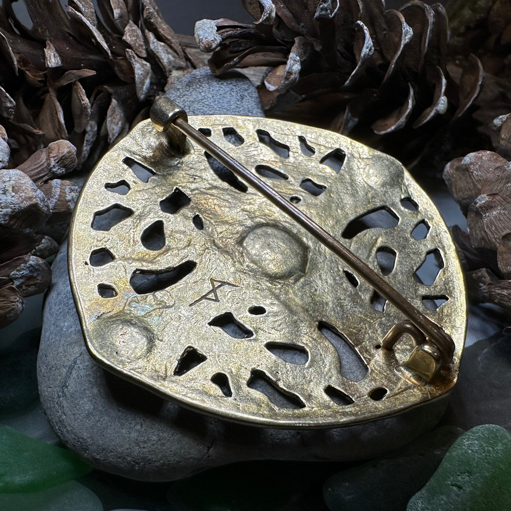 Large Anglo Saxon Flintshire Brooch - Bronze Historical Reproduction Pin
