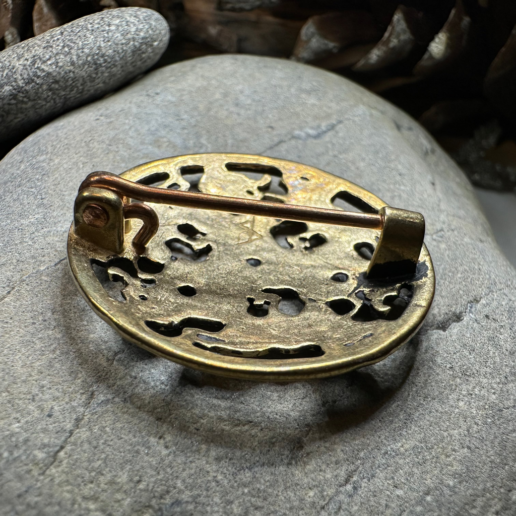 Ringerike Viking Brooch - Bronze Historical Reproduction Pin