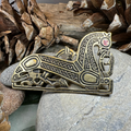 Bronze Viking Horse Brooch