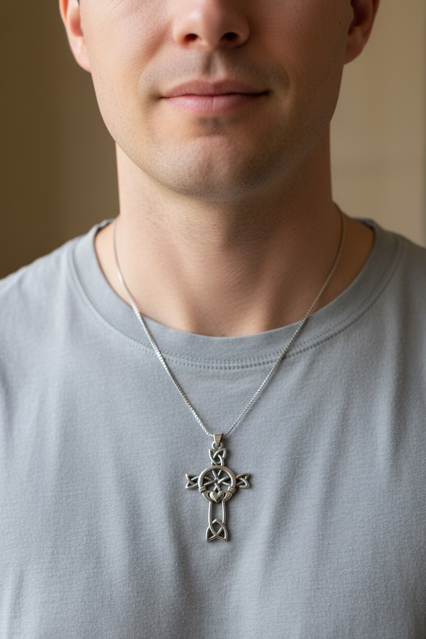 Mo Ghrá Claddagh Celtic Cross
