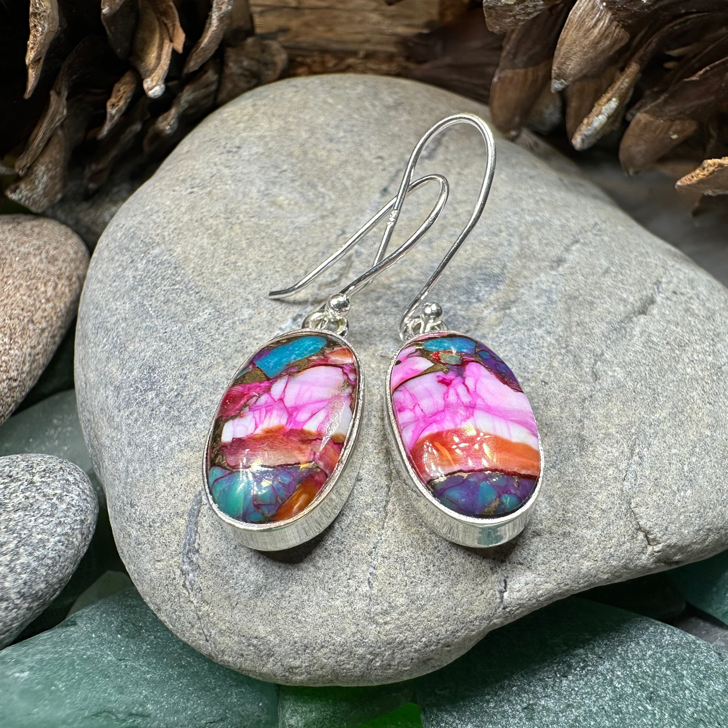 Classic Copper Turquoise Earrings