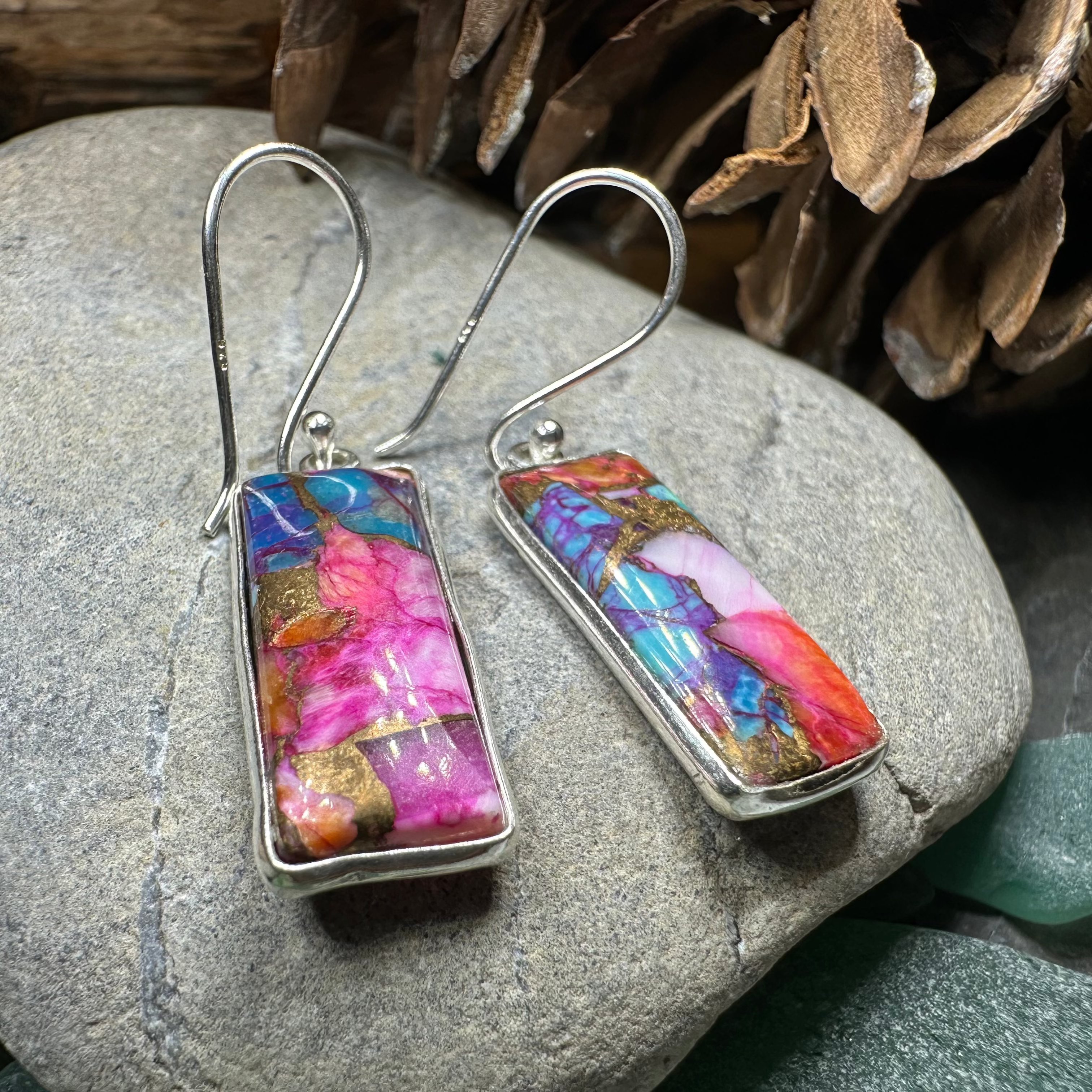 Classic Copper Turquoise Earrings