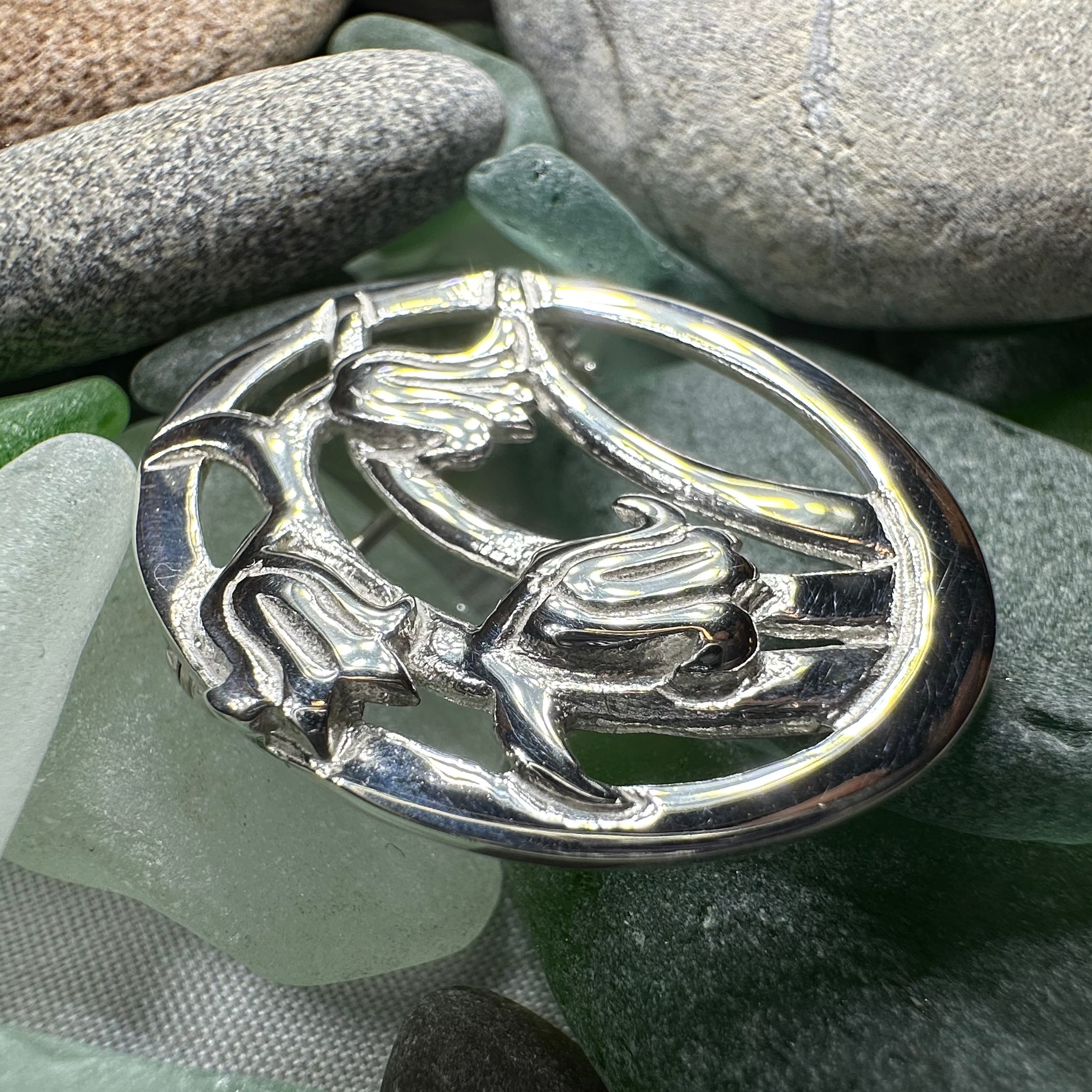 Bonnie Scottish Bluebells Brooch - Handmade in Scotland