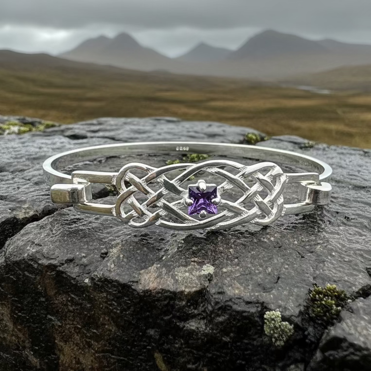 Dunrobin Celtic Knot Bracelet - Handmade in Scotland