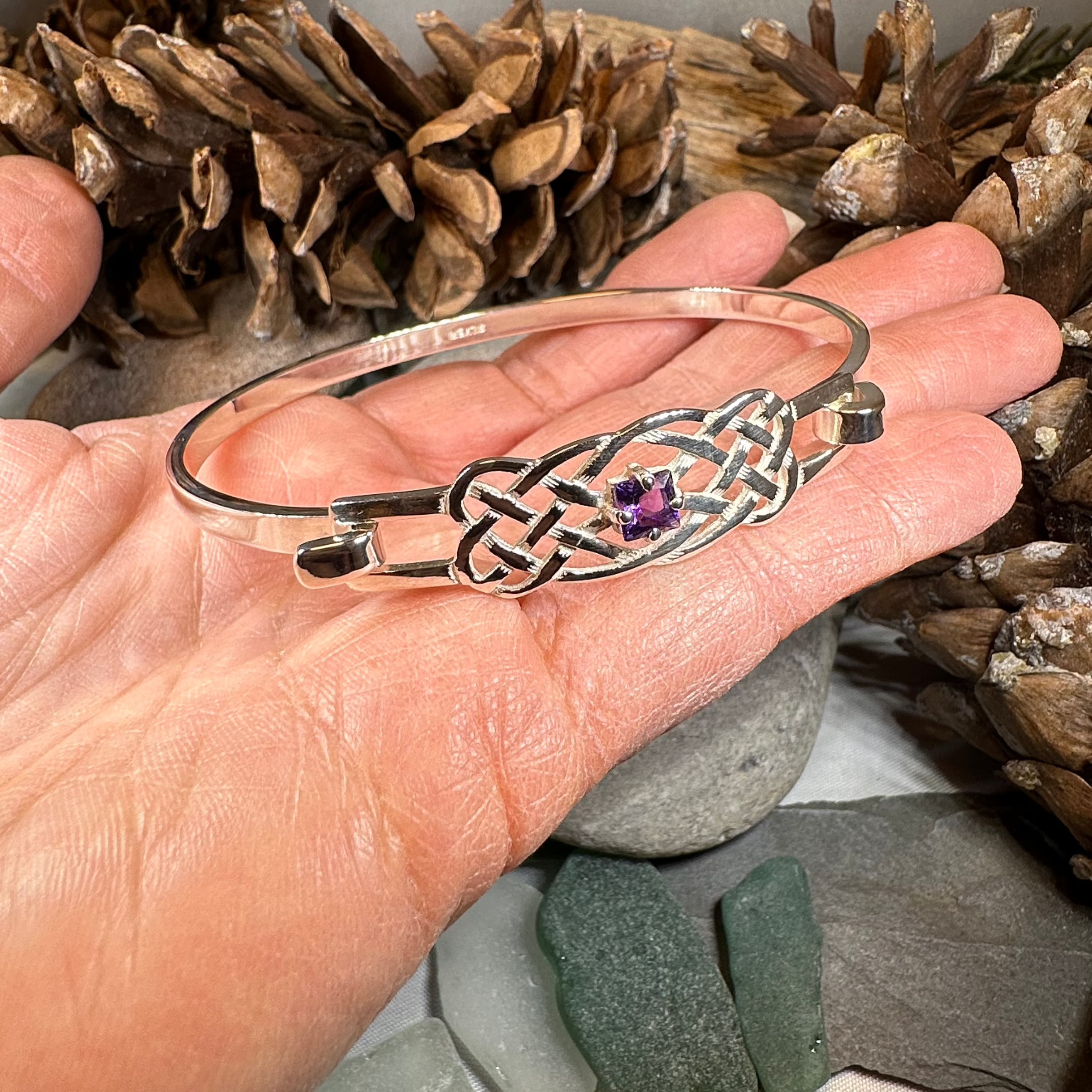 Dunrobin Celtic Knot Bracelet - Handmade in Scotland