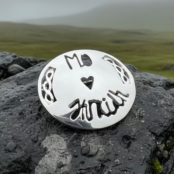 Scottish Gaelic "My Darling" Brooch - Handmade in Scotland