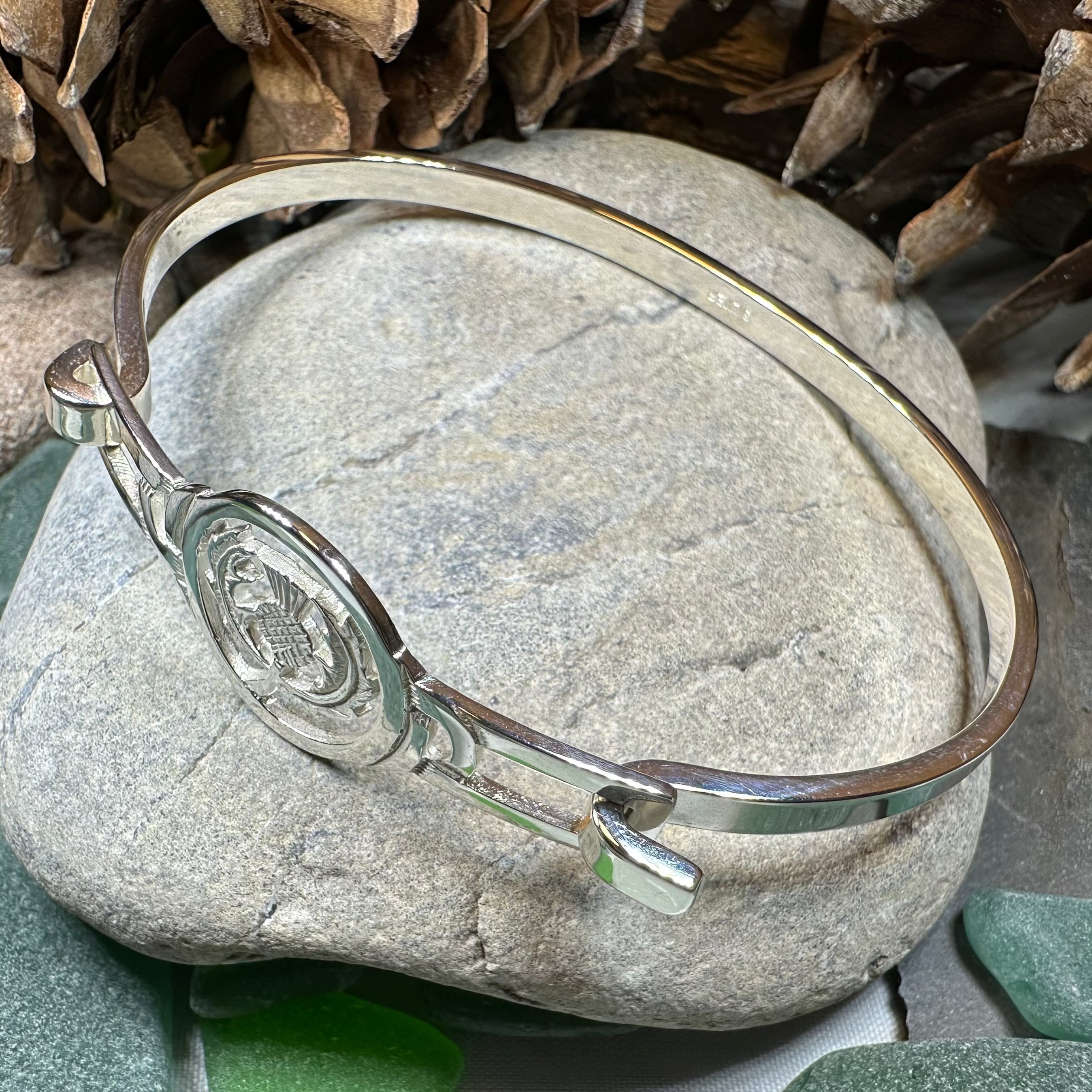 Laphroaig Scottish Thistle Bracelet - Handmade in Scotland