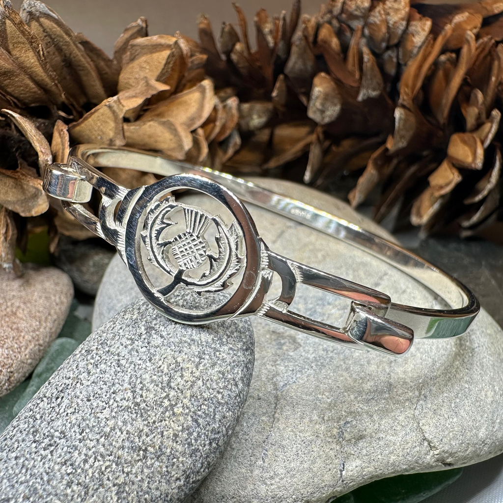 Laphroaig Scottish Thistle Bracelet - Handmade in Scotland